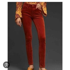 Pilcro Rust high waisted Straight Leg Pants autumn